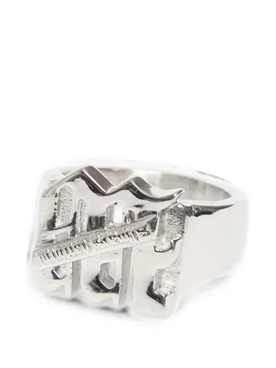 Wasted Heirloom Ring In Silver