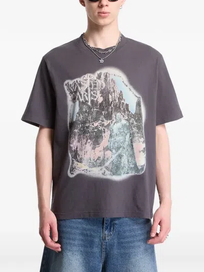 Wasted Helheim Graphic-print T-shirt In Gray