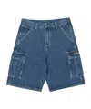 Wasted Paris Belt-loop Shorts In Blue
