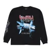 Wasted Paris Blind Men's Long Sleeve T-shirt L/s Tee Black In Black
