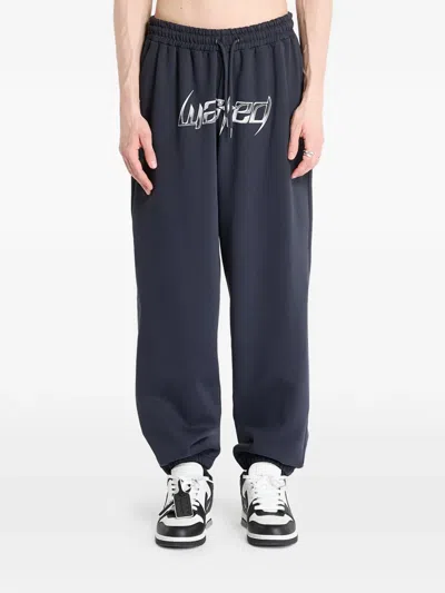 Wasted Paris M Blade Logo-print Track Pants In Blue
