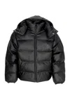 Wasted Paris Men's Jacket Kingdom Hooded Puffer Jacket Black In Black