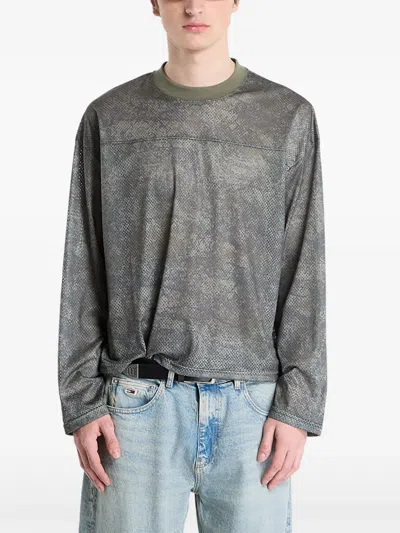 Wasted Swarm Mesh Sweater In Gray