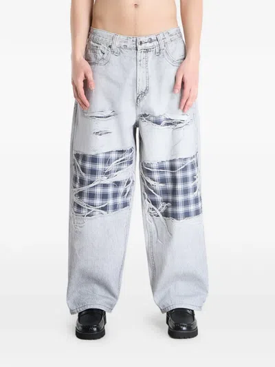 Wasted Trompe L'oeil Grant Loose-fit Jeans In Gray
