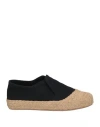 Wataru Woman Espadrilles Black Size 6 Textile Fibers