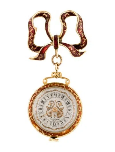 Pre-owned Watch Montreux Brooch In Multi