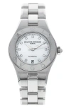 WATCHFINDER & CO. WATCHFINDER & CO. BAUME & MERCIER PREOWNED 2013 LINEA DIAMOND AUTOMATIC BRACELET WATCH, 27MM