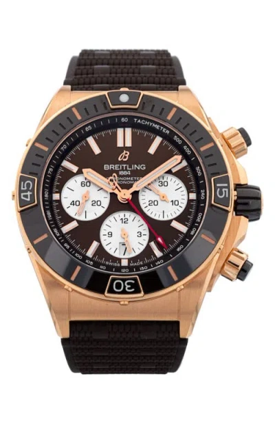 Watchfinder & Co. Breitling  2022 Super Chronomat B01 Rubber Strap Watch, 44mm In Brown