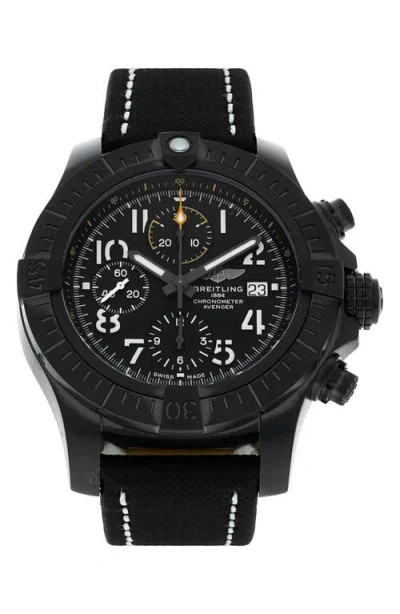 Watchfinder & Co. Breitling  Avenger Chronograph 45 Night Mission Watch, 45mm In Black