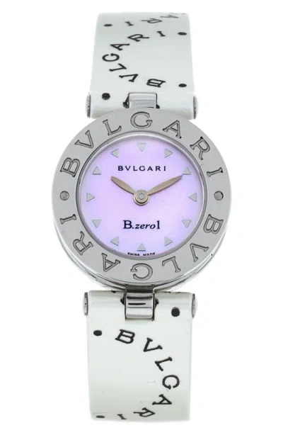 Watchfinder & Co. Bvlgari  B Zero Leather Strap Watch, 22mm In Metallic