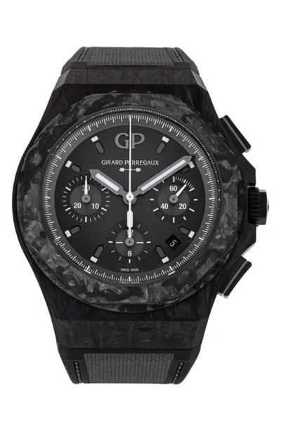 Watchfinder & Co. Girard Perregaux  Laureato Rubber Strap Watch, 44mm In Grey