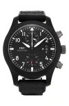 Watchfinder & Co. Iwc  2015 Pilot's Webbing Strap Double Chronograph Watch, 46mm