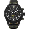 Watchfinder & Co. Iwc  Pilot's Chrono Leather Strap Watch, 44.5mm In Black