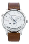 Watchfinder & Co. Jaeger-lecoultre  2022 Master Control Geographic Leather Strap Watch, 40mm
