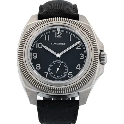 Watchfinder & Co. Longines  Heritage Avignation Leather Strap Watch, 43mm