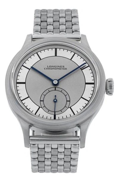 Watchfinder & Co. Longlines  2021 Heritage Automatic Bracelet Watch, 38.5mm In Silver