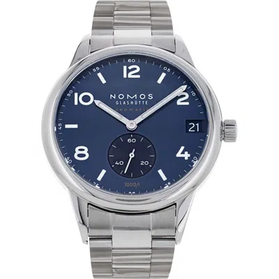 Watchfinder & Co. Nomos Glashutte 2022  Club Bracelet Watch, 42mm In Silver/blue