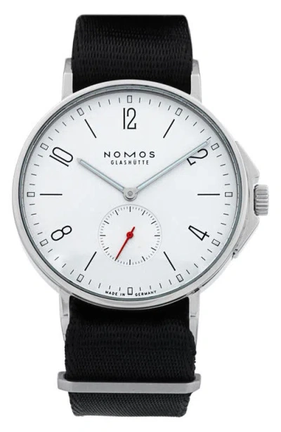 Watchfinder & Co. Nomos Glashutte  Ahoi Automatic Fabric Strap Watch, 36mm In White