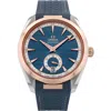 Watchfinder & Co. Omega  2024 Aqua Terra 150m Gents Rubber Strap Watch, 41mm In Blue