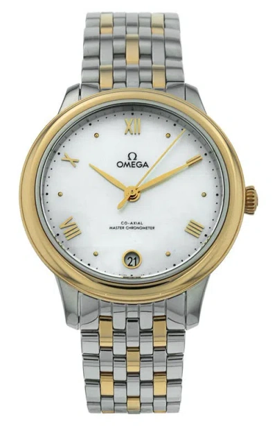 Watchfinder & Co. Omega  2024 De Ville Prestige Automatic Bracelet Watch, 34mm In White