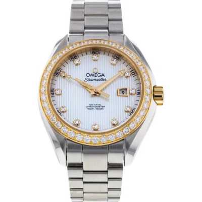 Watchfinder & Co. Omega  Seamaster Aqua Terra 150m Ladies Bracelet Watch, 34mm In White