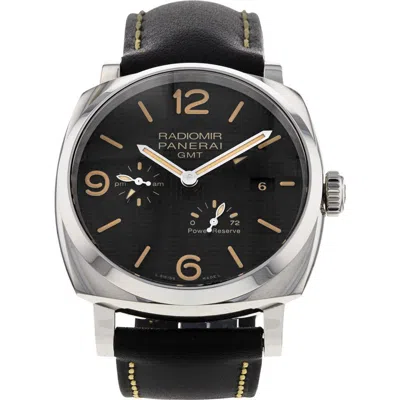 Watchfinder & Co. Panerai  2020 Radiomir Gmt Automatic Leather Strap Watch, 45mm In Black