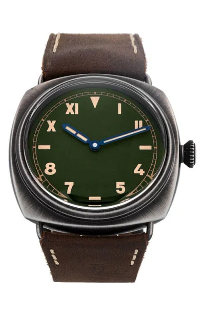 Watchfinder & Co. Panerai  2024 Radiomir California Leather Strap Watch, 45mm In Green