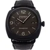 Watchfinder & Co. Panerai  Radiomir Automatic Leather Strap Watch, 45mm In Brown