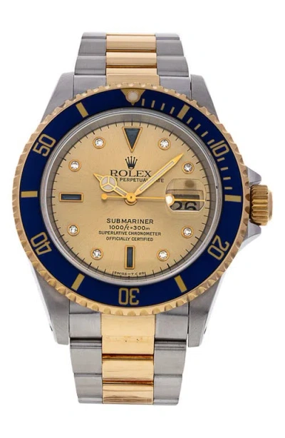 Watchfinder & Co. Rolex  1997 Submariner Bracelet Watch, 40mm In Gold