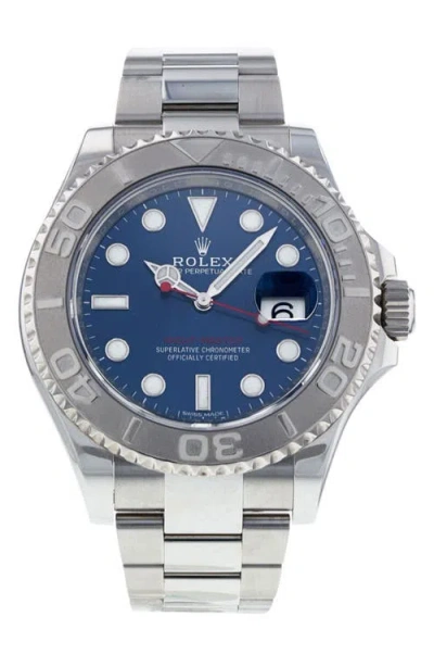 Watchfinder & Co. Rolex  2018 Yacht-master 16623 Automatic Bracelet Watch, 40mm In Blue