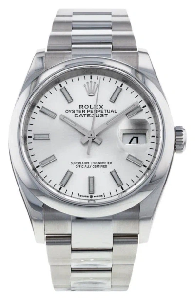 Watchfinder & Co. Rolex  2020 Datejust 126200 Bracelet Watch, 36mm In Metallic