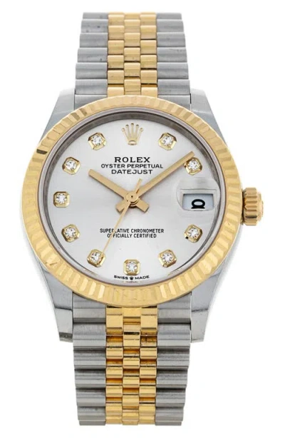 Watchfinder & Co. Rolex  Datejust Lady Automatic Bracelet Watch, 31mm In Green