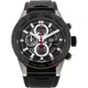 Watchfinder & Co. Tag Heuer  2018 Carrera Automatic Chronograph Rubber Strap Watch, 45mm In Black