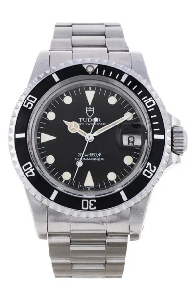 Watchfinder & Co. Tudor  2003 Prince Oysterdate Submariner Bracelet Watch, 40mm In Black