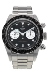 WATCHFINDER & CO. TUDOR PREOWNED 2022 BLACK BAY AUTOMATIC BRACELET CHRONOGRAPH WATCH, 41MM