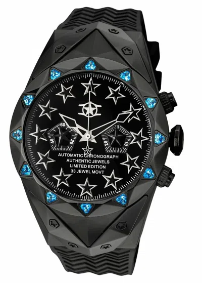 Pre-owned Watchstar Mens  Super Star Seagull Ty 2940 Automatic Chronograph Swarovski Watch