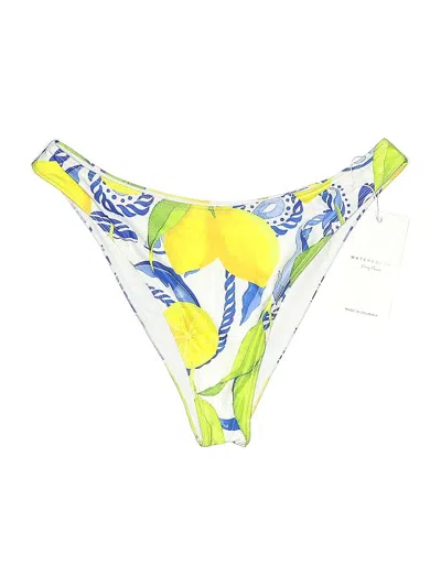 Watercolors By Kenny Flowers Swimsuit Bottoms In Yellow