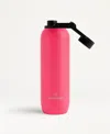 Waterdrop All-purpose 34 Oz. Stainless Steel Bottles In Neon Pink