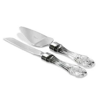 WATERFORD 2-PIECE WEDDING CAKE KNIFE & SERVER SET