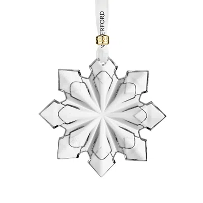 Waterford 2025 Annual Crystal Snowcrystal Ornament In Transparent