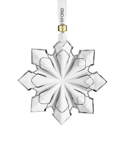 Waterford 2025 Annual Snowcrystal Tree Decoration In Transparent