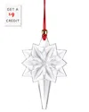 Waterford Annual Snow Star Ornament 2024 In Clear