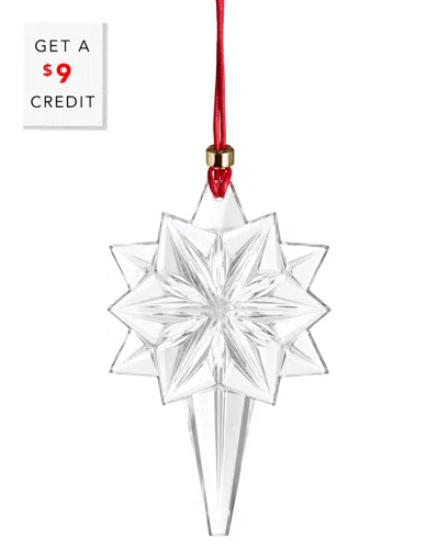 WATERFORD DISCONTINUED WATERFORD ANNUAL SNOW STAR ORNAMENT 2024 WITH $9 CREDIT