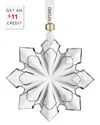 Waterford 2025 Annual Crystal Snowcrystal Ornament In Transparent