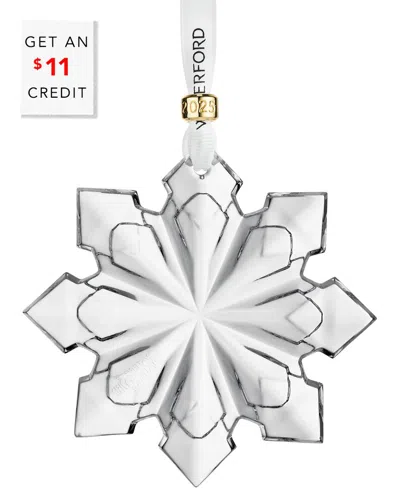 WATERFORD WATERFORD ANNUAL SNOWCRYSTAL ORNAMENT 2025 WITH $11 CREDIT