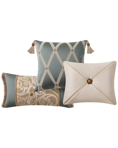 Waterford Anora Set Of 3 Decorative Pillows In Multi