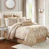 Waterford Ansonia 6 Piece Comforter Set, Queen In Neutral
