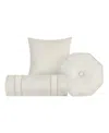 Waterford Aragon Decorative Pillows, Set Of 3 In White