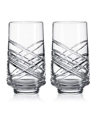 Waterford Aran Mastercraft Hiball 16.5 Oz, Set Of 2 In Clear