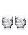 Waterford Aran Mastercraft Tumbler 9.6 Oz, Set Of 2 In Clear